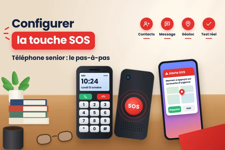 configurer touche sos telephone senior